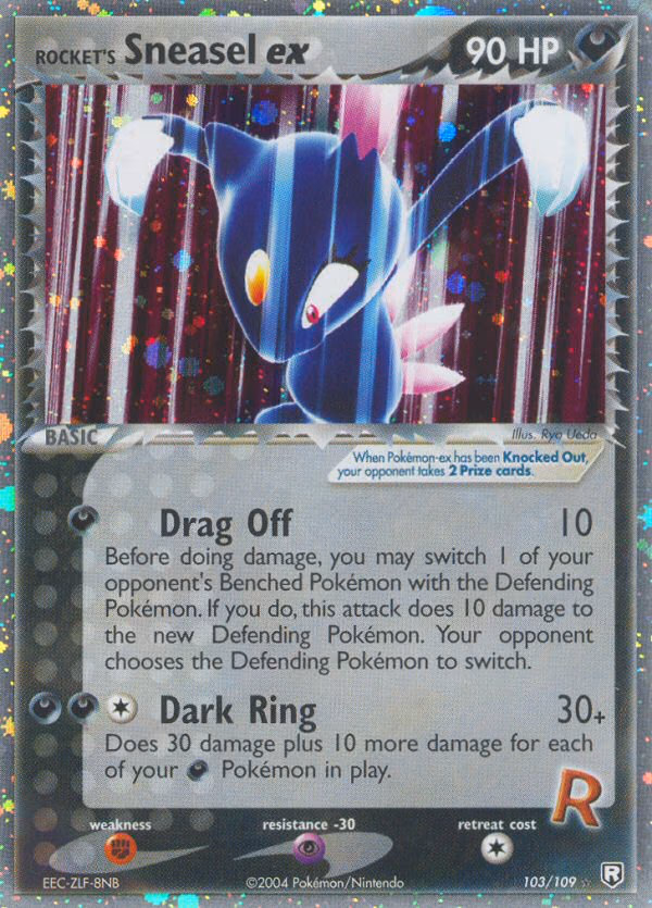Rocket's Sneasel ex Pokemon card (103/109, Team Rocket Returns)