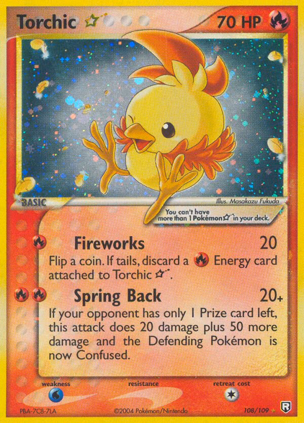 Torchic ★ Pokemon card (108/109, Team Rocket Returns)