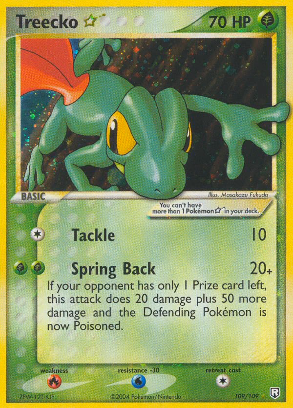 Treecko ★ Pokemon card (109/109, Team Rocket Returns)