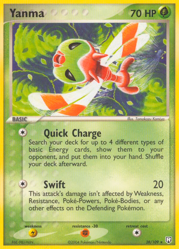 Yanma Pokemon card (28/109, Team Rocket Returns)