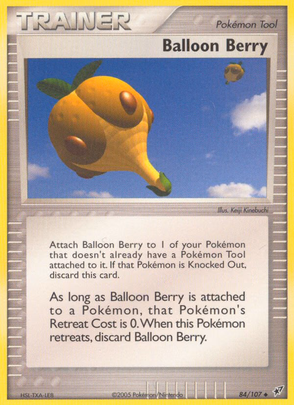 Balloon Berry Pokemon card (84/107, Deoxys)