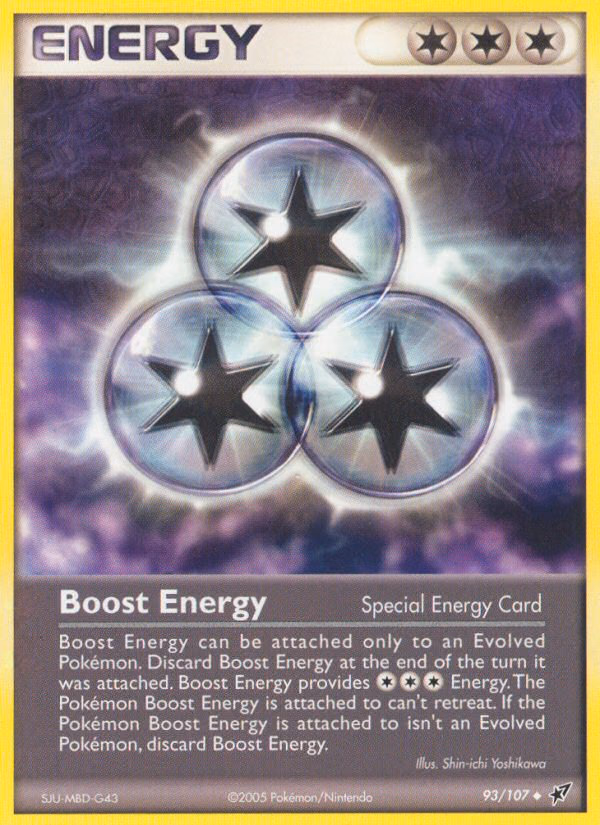 Boost Energy Pokemon card (93/107, Deoxys)