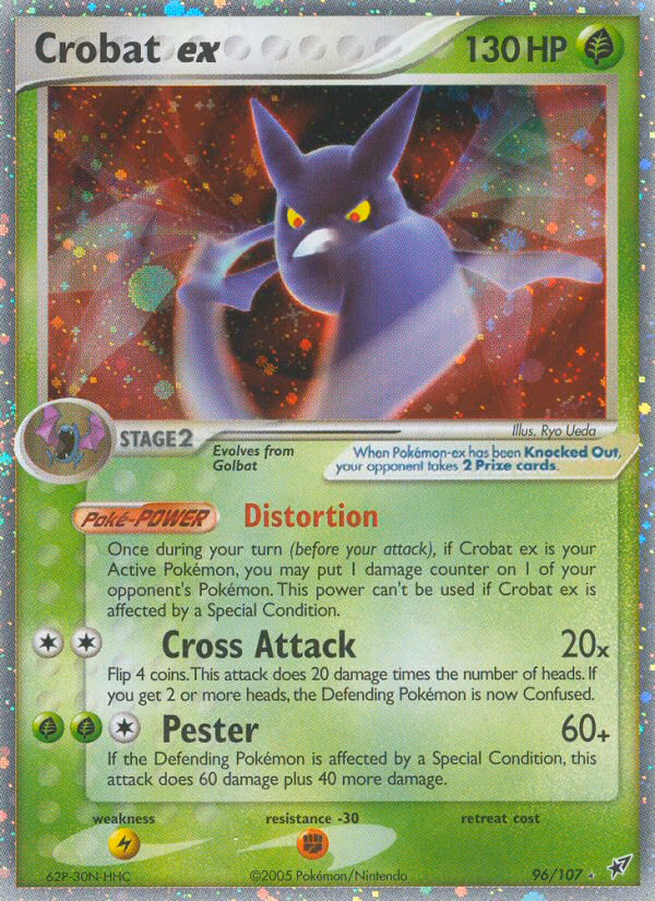 Crobat ex Pokemon card (96/107, Deoxys)