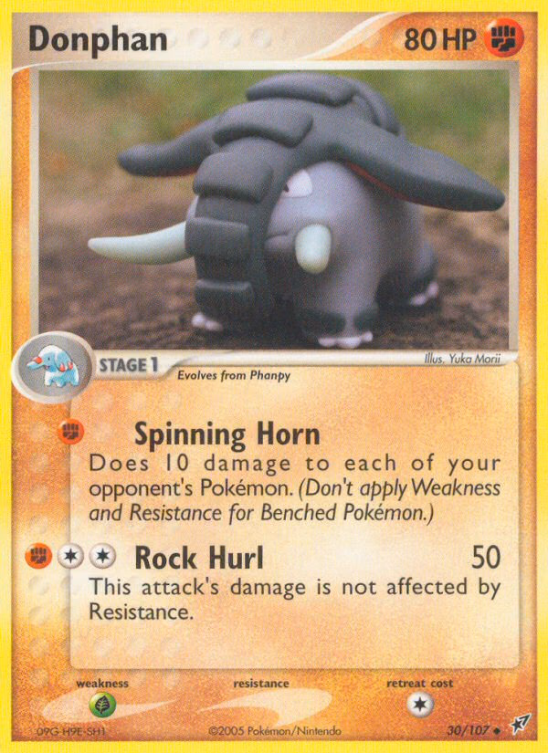 Donphan Pokemon card (30/107, Deoxys)