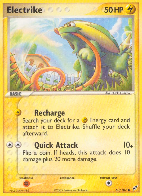 Electrike Pokemon card (60/107, Deoxys)