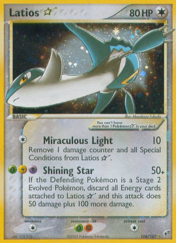 Latios ★ Pokemon card (106/107, Deoxys)