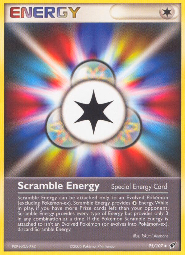 Scramble Energy Pokemon card (95/107, Deoxys)
