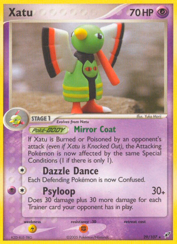 Xatu Pokemon card (29/107, Deoxys)