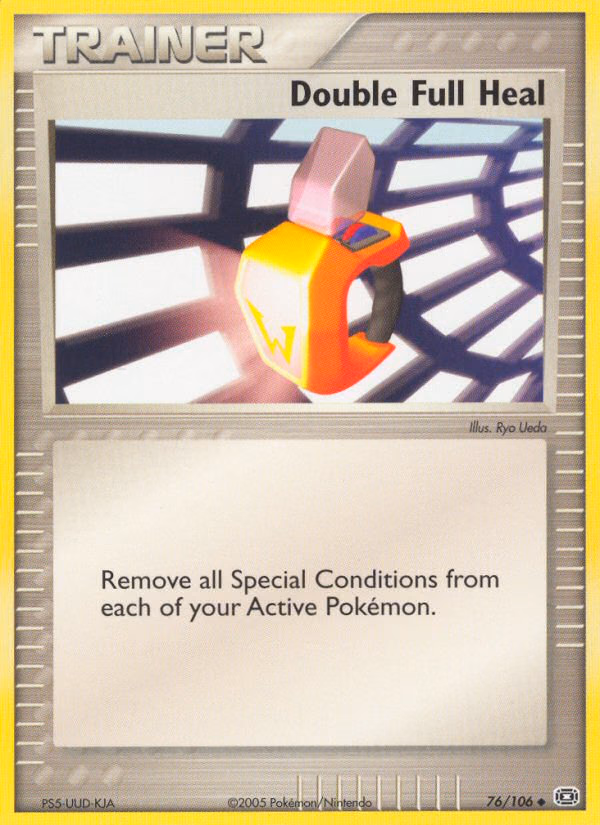 Double Full Heal Pokemon card (76/106, Emerald)