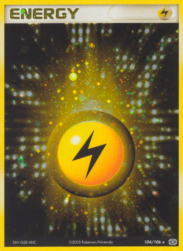 Lightning Energy Pokemon card (104/106, Emerald)