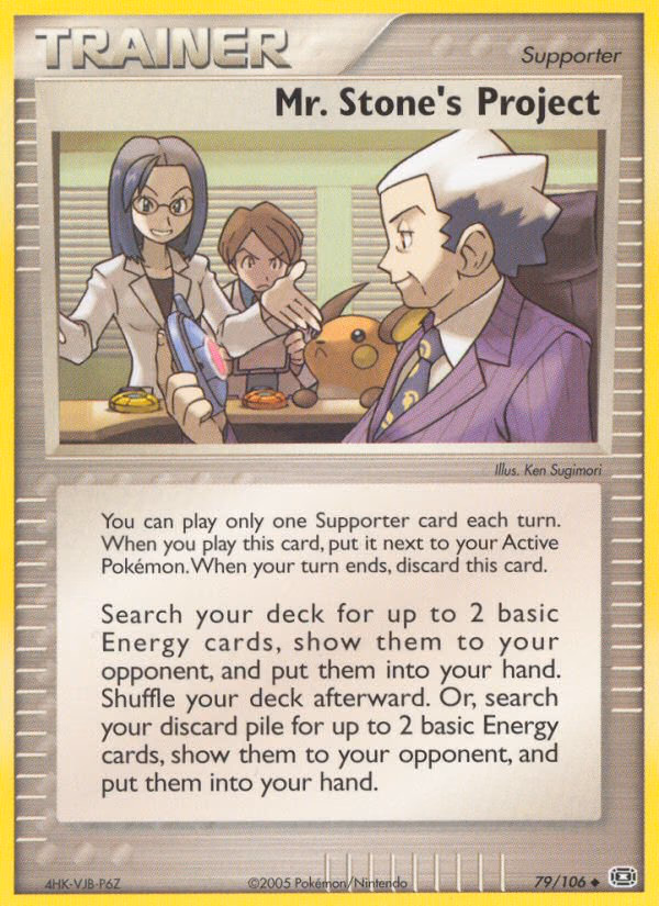 Mr. Stone's Project Pokemon card (79/106, Emerald)
