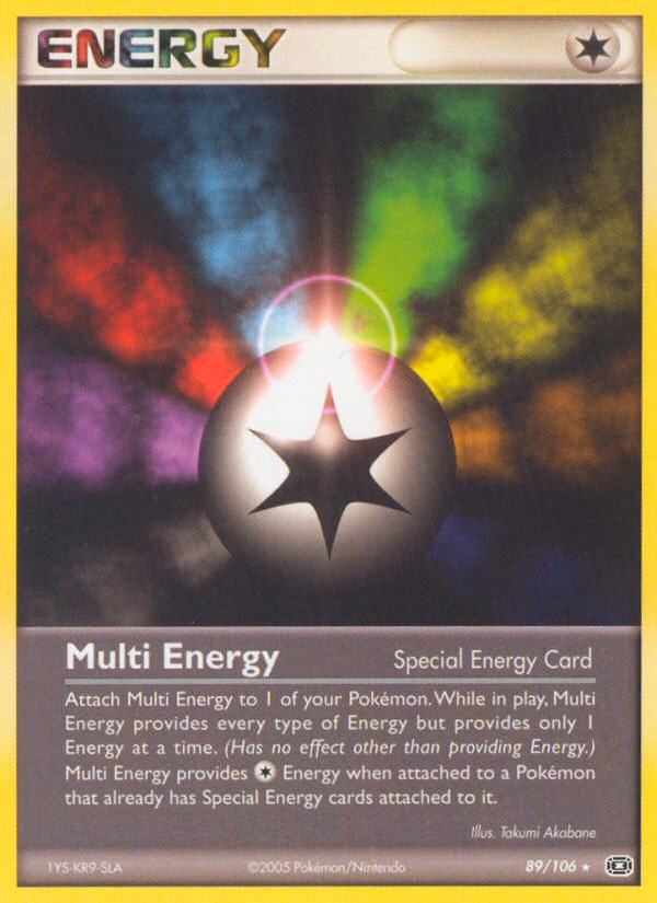 Multi Energy Pokemon card (89/106, Emerald)