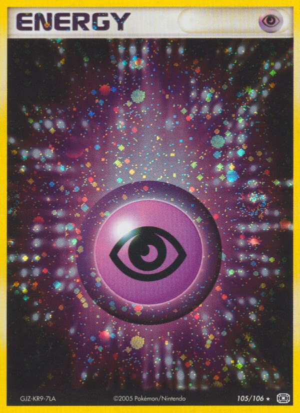Psychic Energy Pokemon card (105/106, Emerald)