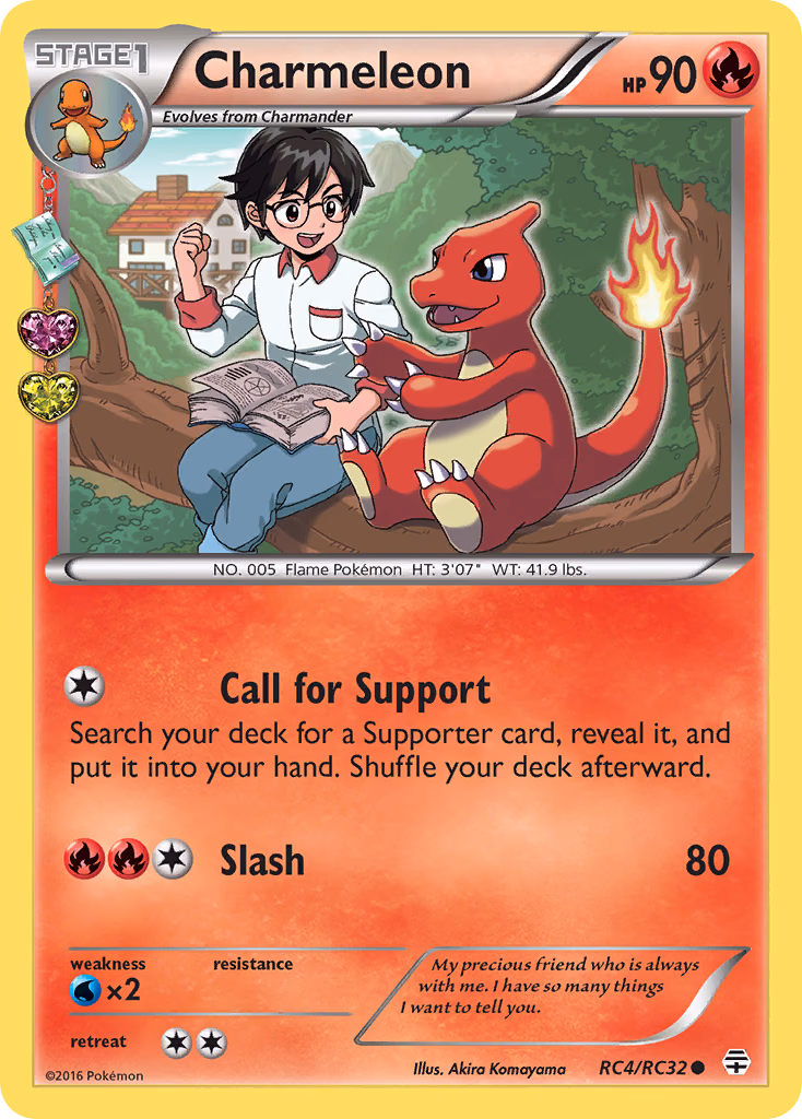 Charmeleon Pokemon card (RC4/RC32, Generations)
