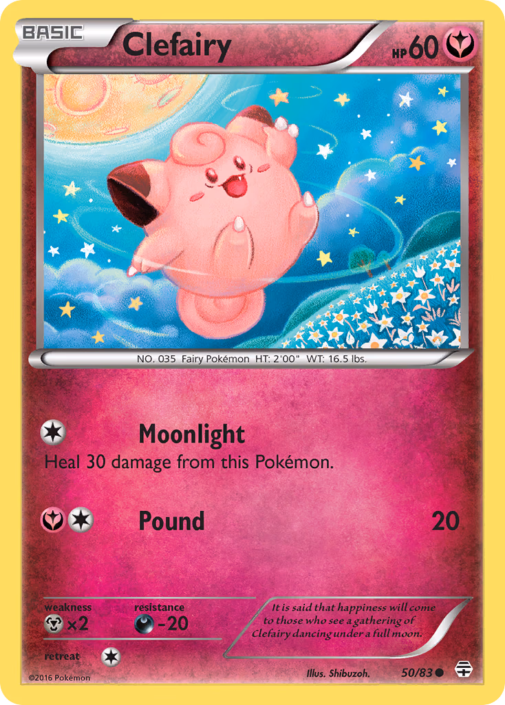 Clefairy Pokemon card (50/83, Generations)