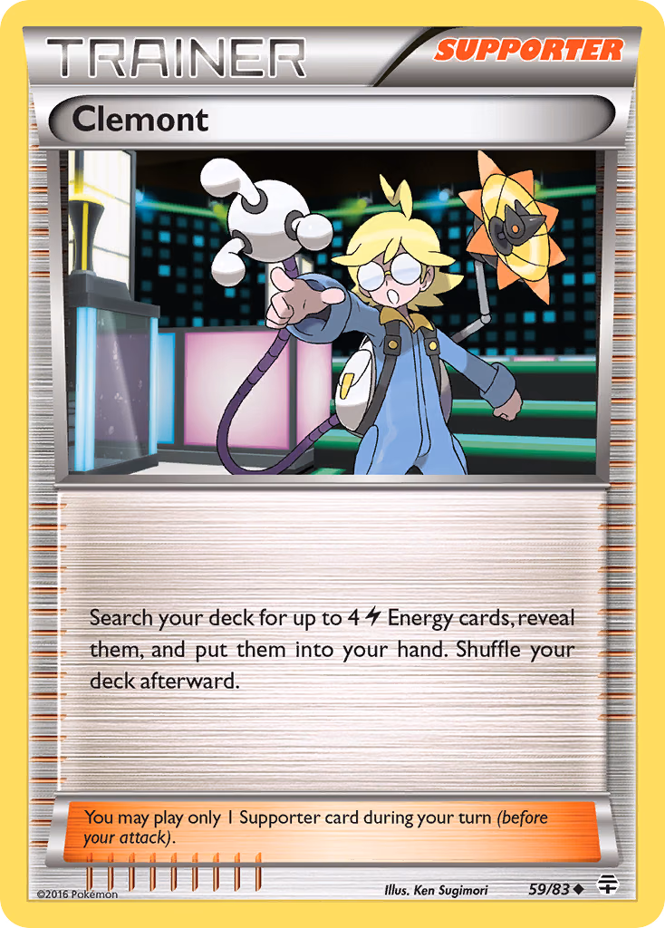 Clemont Pokemon card (59/83, Generations)
