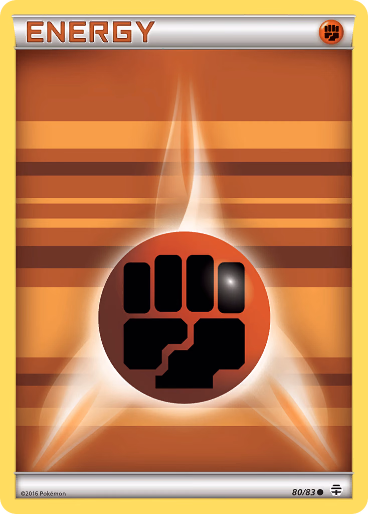 Fighting Energy Pokemon card (80/83, Generations)