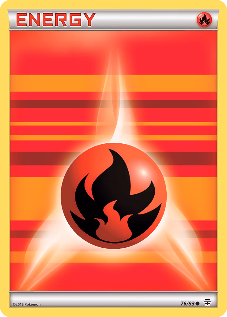 Fire Energy Pokemon card (76/83, Generations)