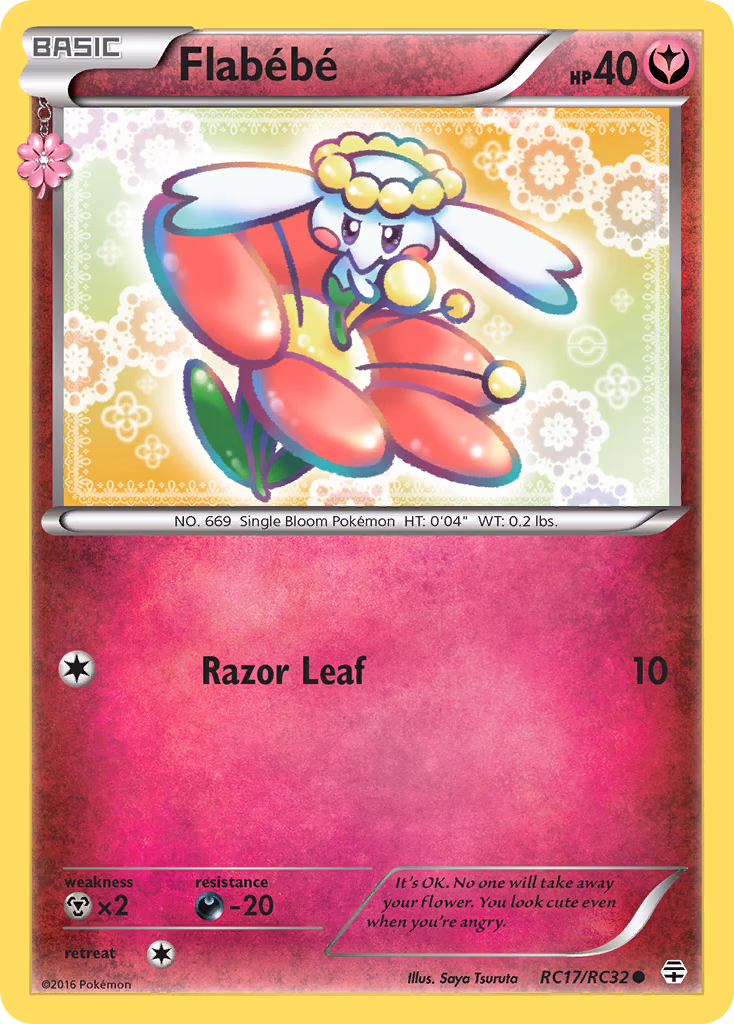 Flabébé Pokemon card (RC17/RC32, Generations)