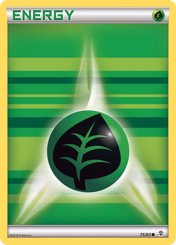 Grass Energy Pokemon card (75/83, Generations)
