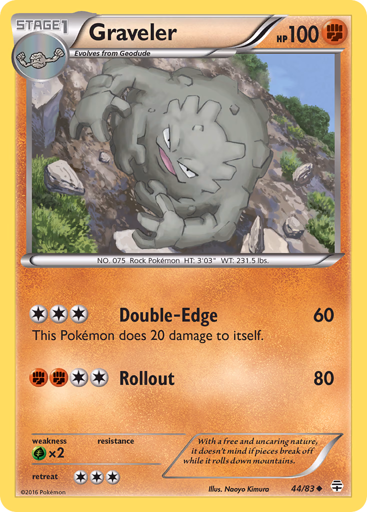 Graveler Pokemon card (44/83, Generations)