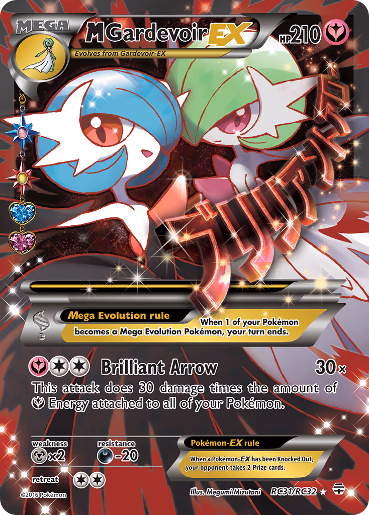 M Gardevoir-EX Pokemon card (RC31/RC32, Generations)