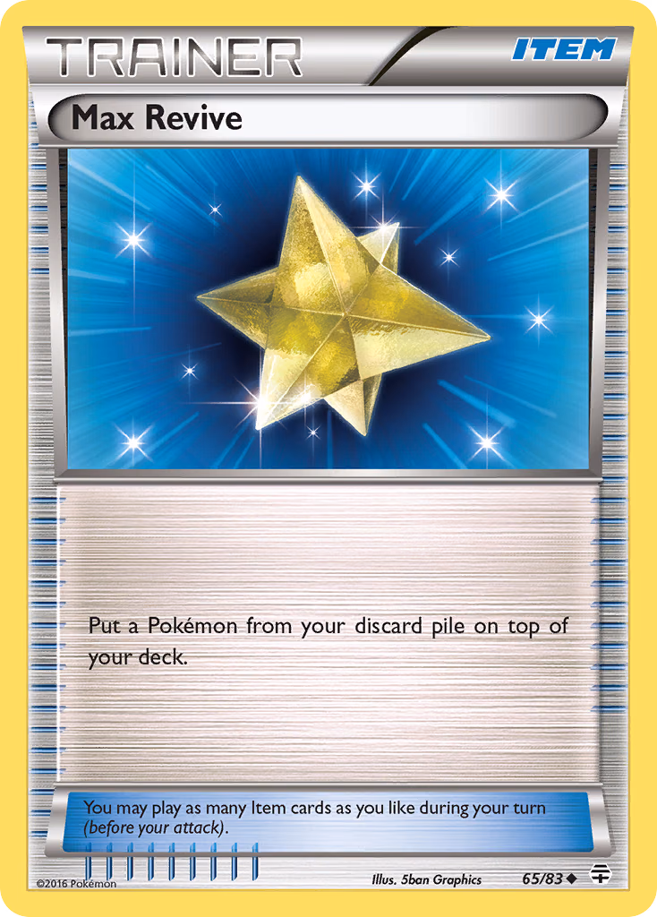 Max Revive Pokemon card (65/83, Generations)