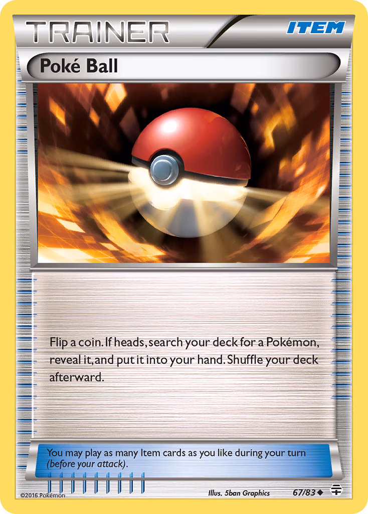 Poké Ball Pokemon card (67/83, Generations)