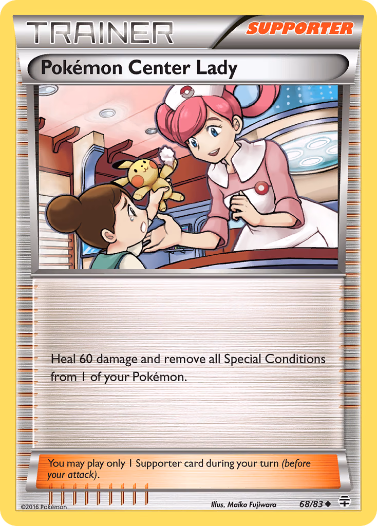 Pokémon Center Lady Pokemon card (68/83, Generations)
