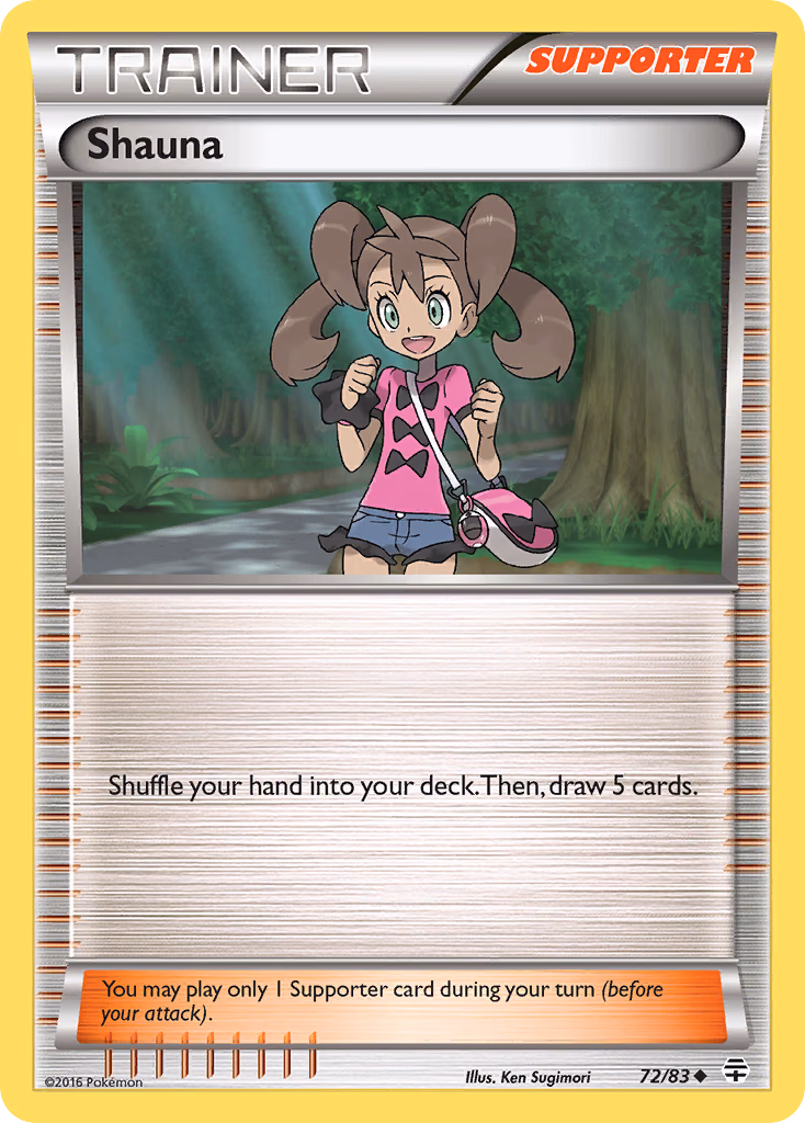Shauna Pokemon card (72/83, Generations)