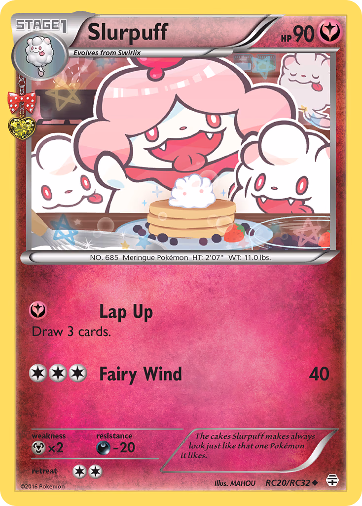 Slurpuff Pokemon card (RC20/RC32, Generations)