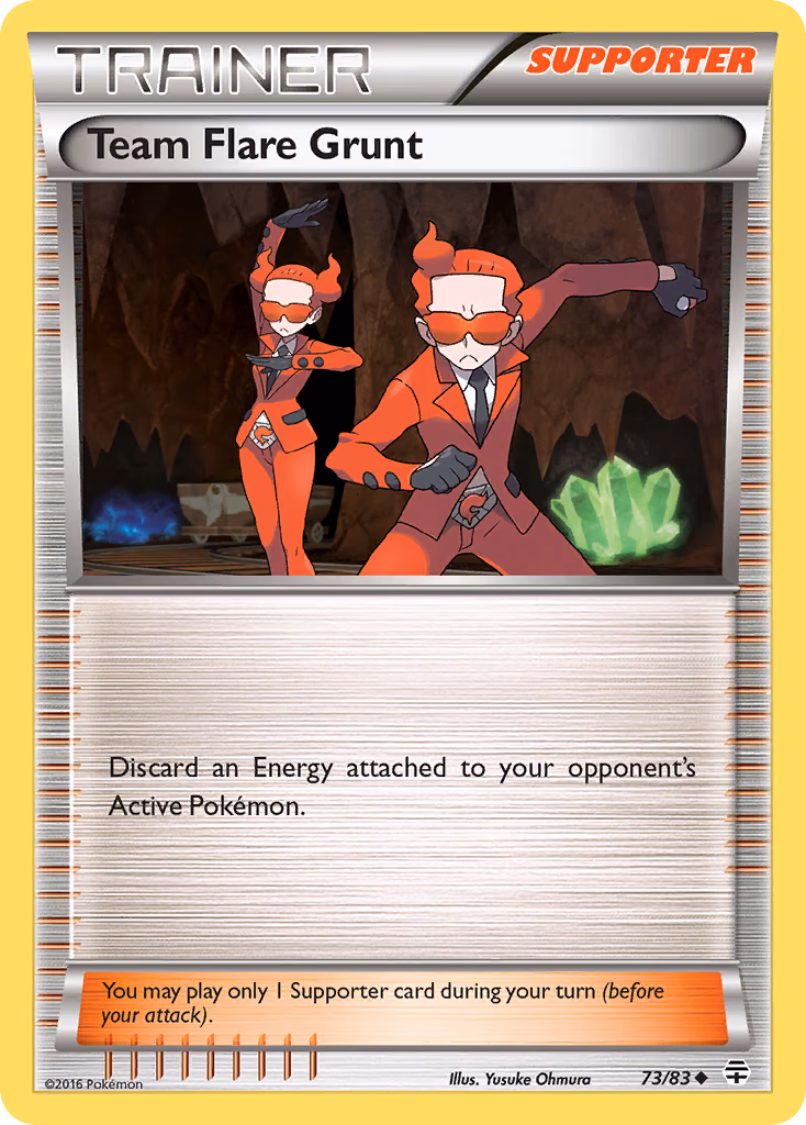 Team Flare Grunt Pokemon card (73/83, Generations)