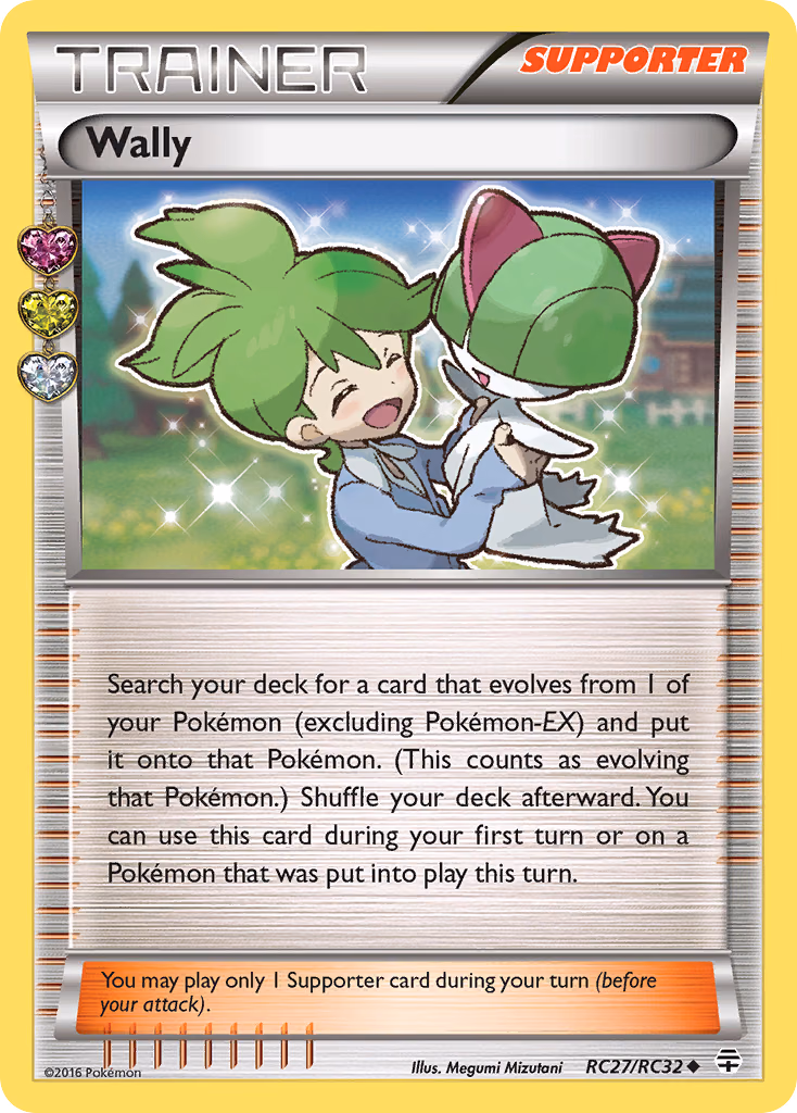 Wally Pokemon card (RC27/RC32, Generations)