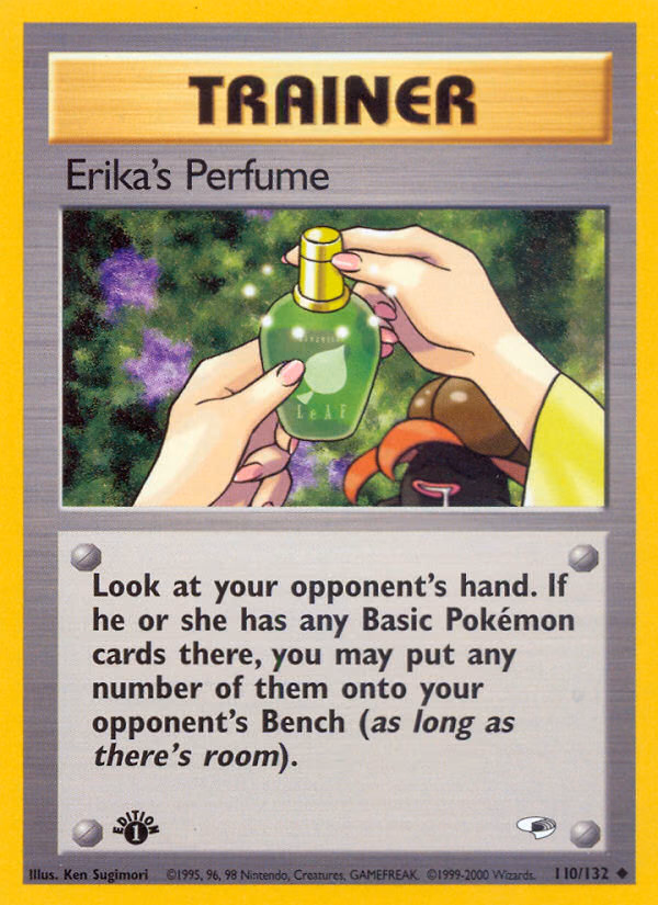 Erika's Perfume (Unlimited) Pokemon card (110/132, Gym Heroes)