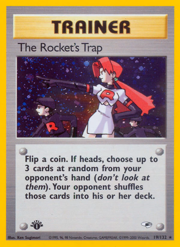 The Rocket's Trap (Unlimited) Pokemon card (19/132, Gym Heroes)