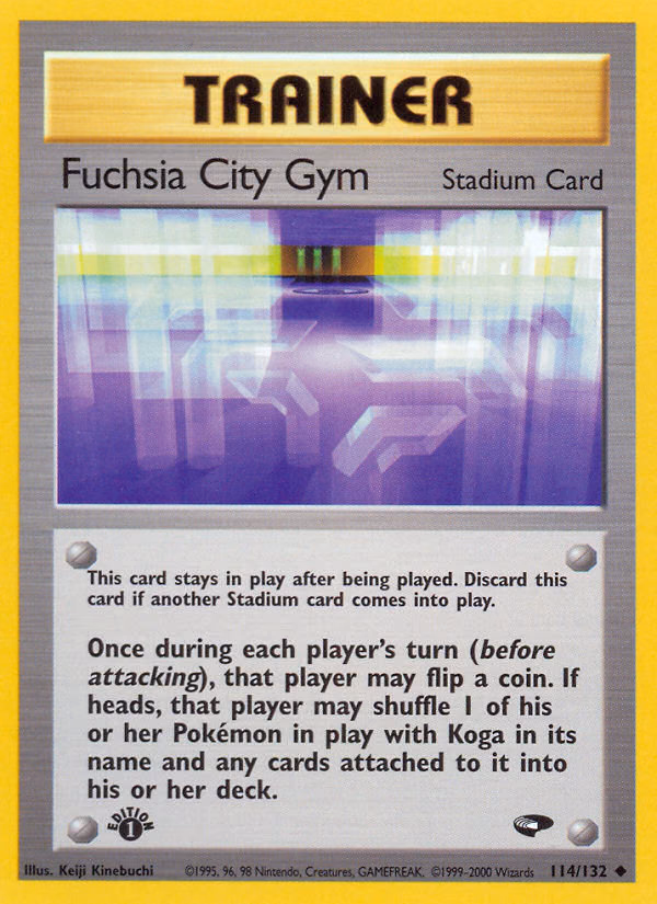 Fuchsia City Gym (Unlimited) Pokemon card (114/132, Gym Challenge)