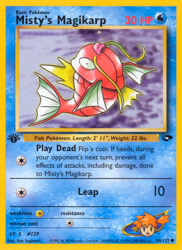 Misty's Magikarp (Unlimited) Pokemon card (88/132, Gym Challenge)