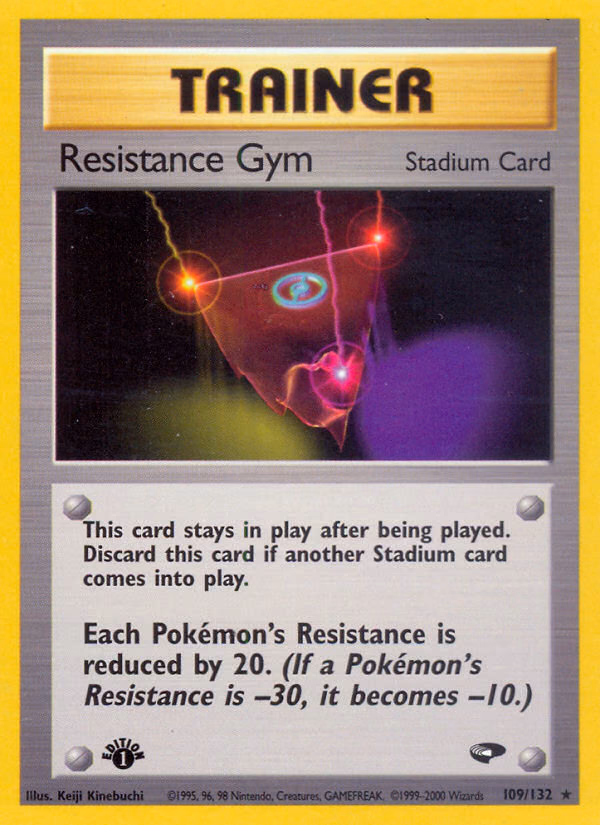 Resistance Gym (Unlimited) Pokemon card (109/132, Gym Challenge)
