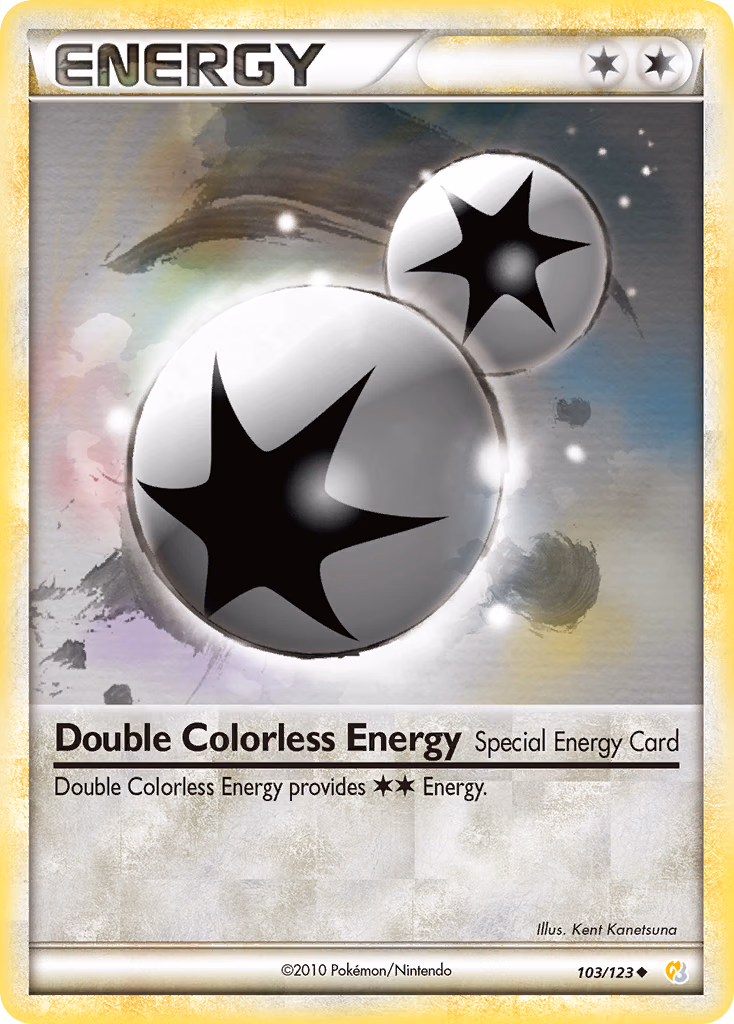 Double Colorless Energy Pokemon card (103/123, HeartGold & SoulSilver)