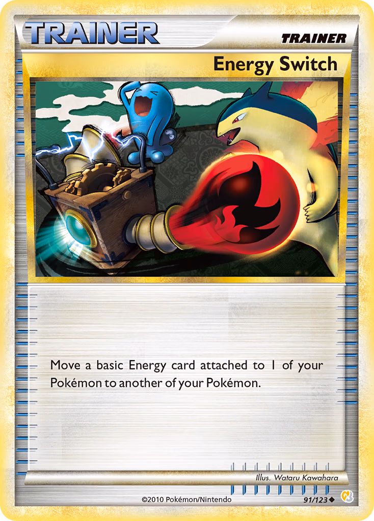 Energy Switch Pokemon card (91/123, HeartGold & SoulSilver)
