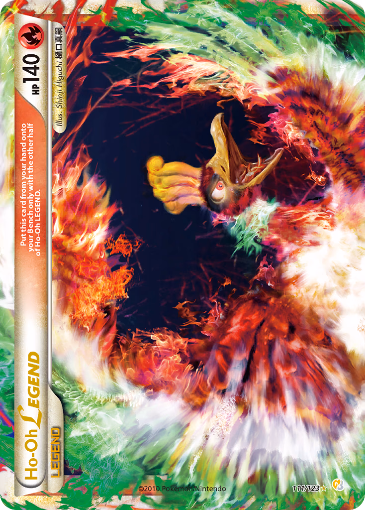 Ho-Oh LEGEND Pokemon card (111/123, HeartGold & SoulSilver)