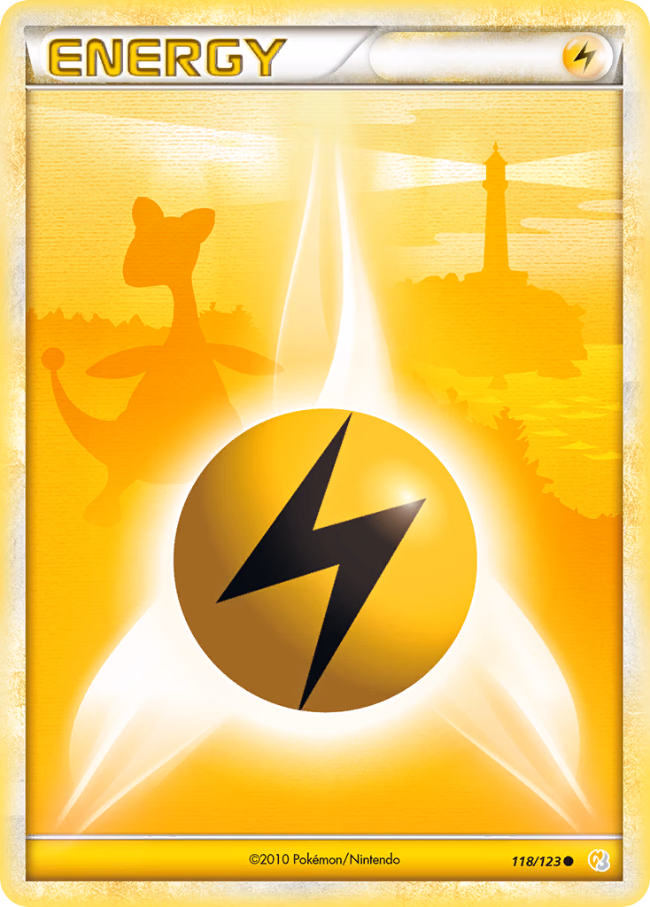 Lightning Energy Pokemon card (118/123, HeartGold & SoulSilver)