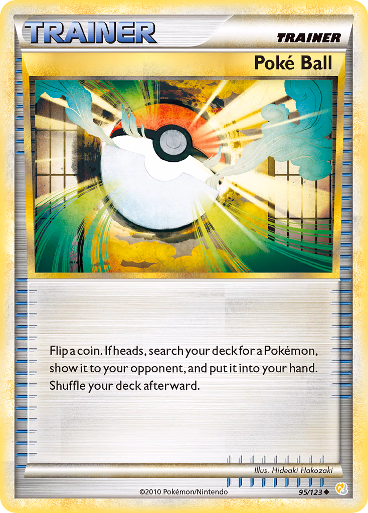 Poké Ball Pokemon card (95/123, HeartGold & SoulSilver)