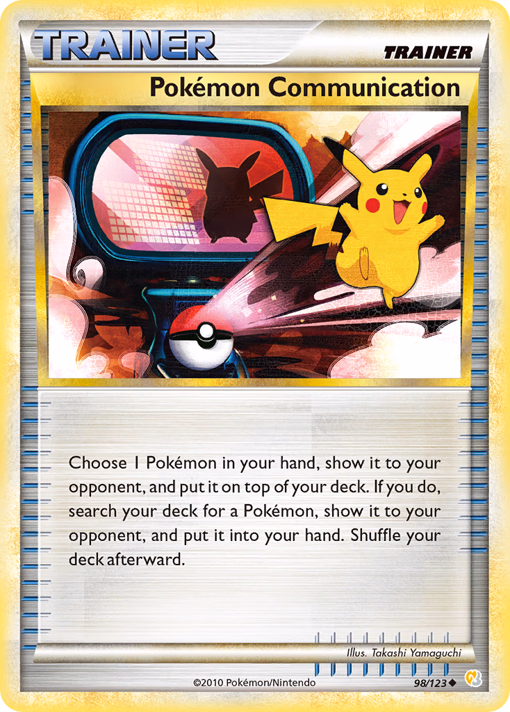 Pokémon Communication Pokemon card (98/123, HeartGold & SoulSilver)