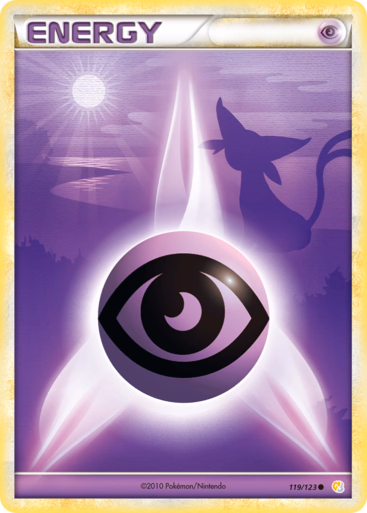 Psychic Energy Pokemon card (119/123, HeartGold & SoulSilver)