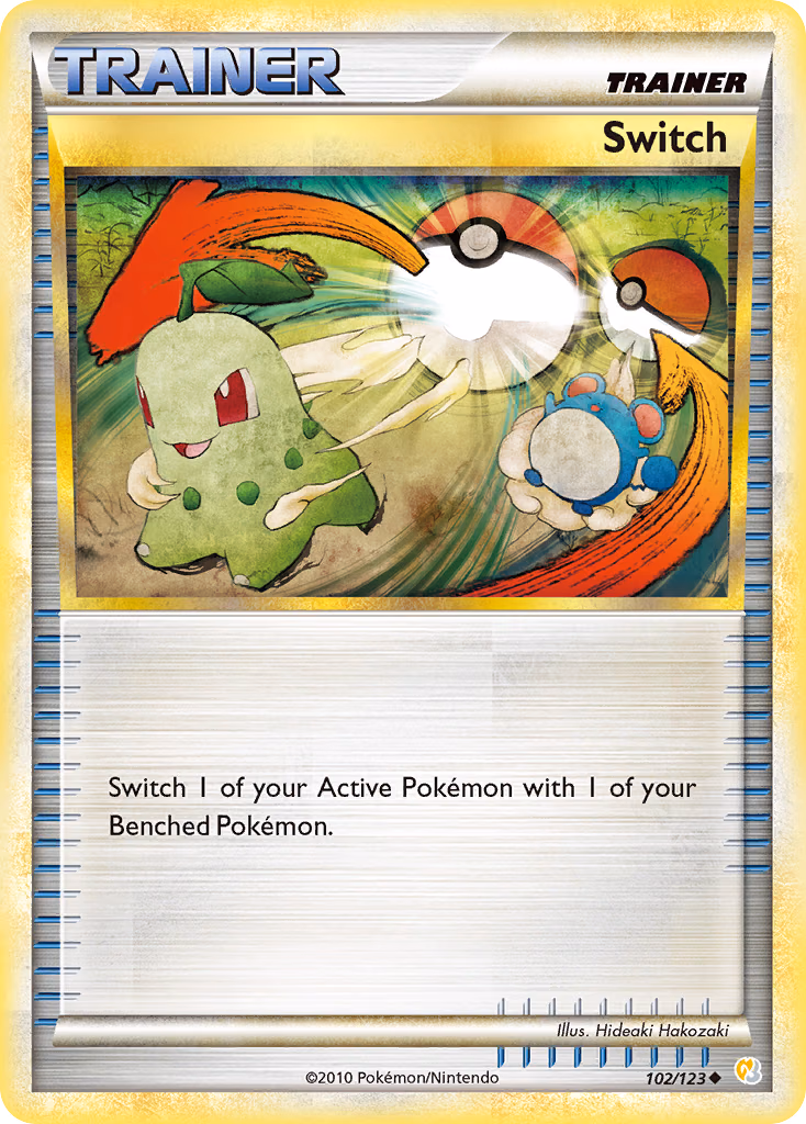 Switch Pokemon card (102/123, HeartGold & SoulSilver)