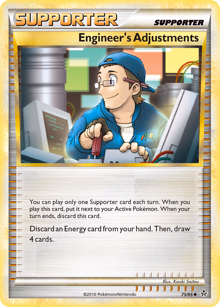 Engineer's Adjustments Pokemon card (75/95, HS—Unleashed)