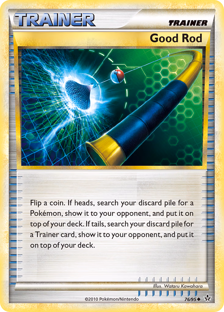 Good Rod Pokemon card (76/95, HS—Unleashed)