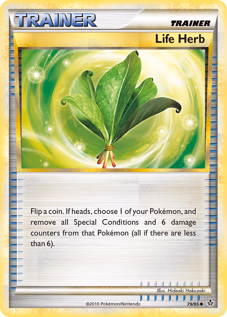 Life Herb Pokemon card (79/95, HS—Unleashed)