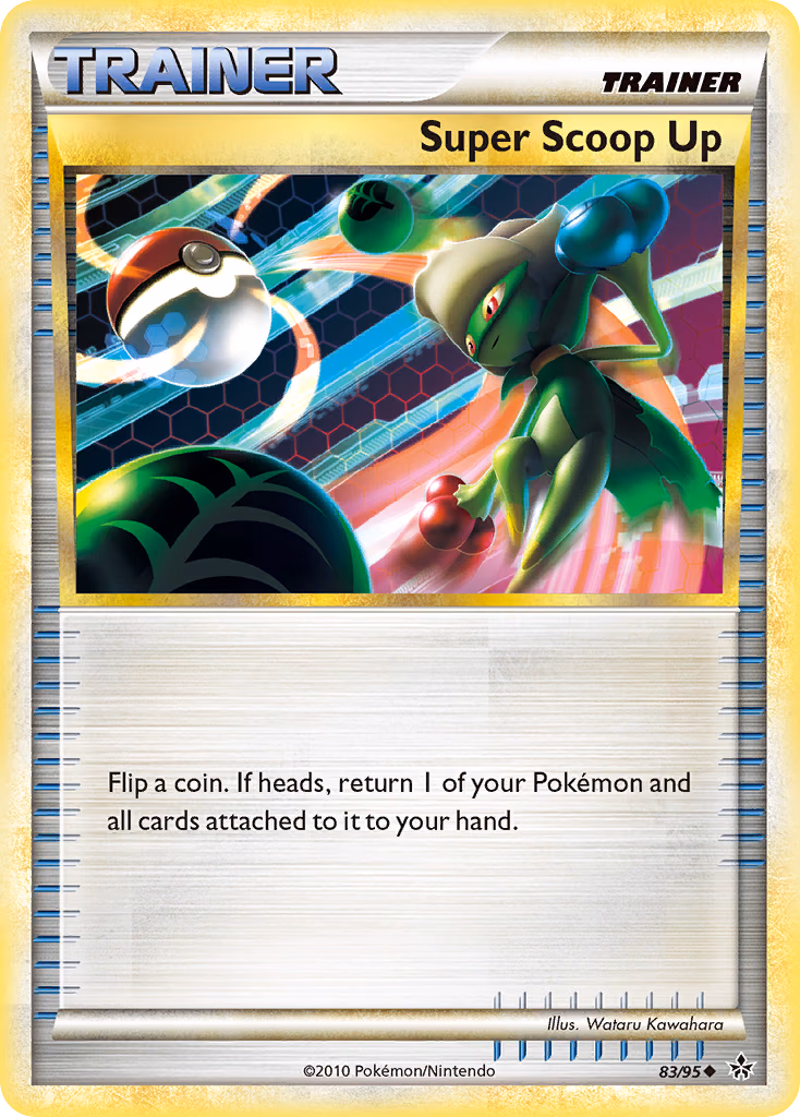 Super Scoop Up Pokemon card (83/95, HS—Unleashed)
